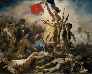 Die Freiheit fuehrt das Volk Paris Delacroix
