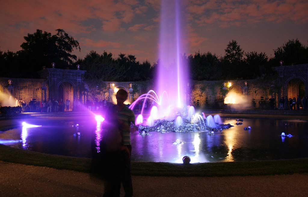 Wasserspiel Versailles Nachts Feuerwerk
